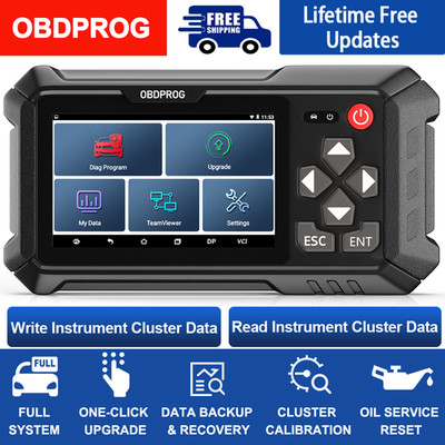 OBDPROG OBD2 Scanner Mileage Adjustment Odometer Car Diagnostic Tool Oil Reset