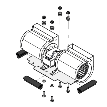 RSF FO-HB9 Fireplace Blower Kit | Replaces FO-FDHB5-N, FO-FDHB8 - Picture 2 of 2