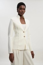 Karen Millen Knitted Jacket Womens Elevated Day Jackets & Coats