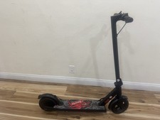 CK85 Electric Scooter Black/Red Digital Display Front Light Hand Operated Brakes