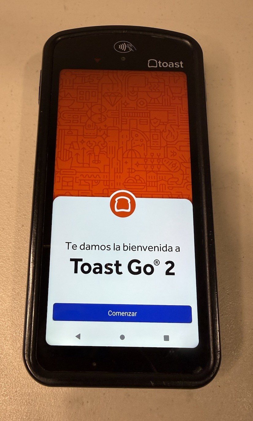 Toast Go 2 Handheld POS Card Reader TG200 Tested Reset Firmware Updated