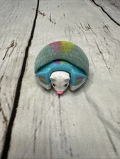 Little Live Pets Hedgehog Toy RAINBALL Blue Rainbow ROLLS & CURLS INTO A BALL