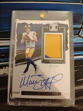 NFL Trading Card Panini Impeccable "Matthew Stafford Rams" MVP On-Card Auto /25