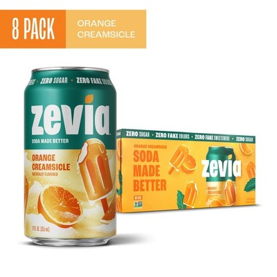 Zero Sugar Orange Cream Soda, 12 fl oz Cans, 8 Pack