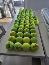 USED TENNIS BALLS 63ct - DOGS, CATS, WALKERS...DIADEM, PENN, DUNLOP, WILSON