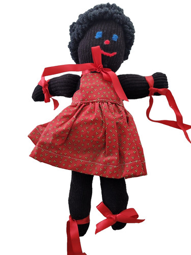 Vintage Black African American Folk Art Rag Sock Doll Vintage Handmade