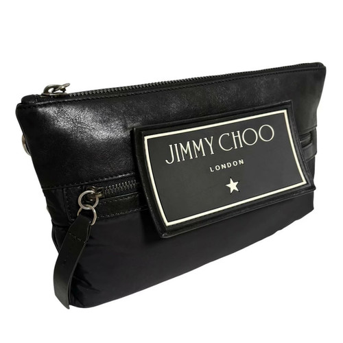JIMMY CHOO Jimmy Choo Shoulder Bag Black Crossbody Bag KIMI Clutch 2way