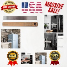 16-Inch Stainless Steel Double-Sided Magnetic Knife Holder for Fridge