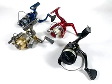 Lot of 4 Freshwater Spinning Reels ~ All Smooth Functioning ~ Shakespeare, etc