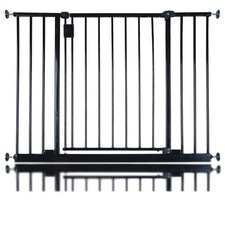 Safetots Hallway Baby Gate, Extra Wide, Pressure Fit, Black, 97cm - 103cm
