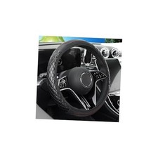 Car Steering Wheel Cover, 15" Leather Anti-Slip Vehicle Steering Wheel