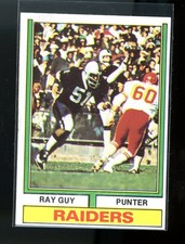 1974 Topps - Ray Guy #219 (RC) Rookie Oakland Raiders HOF EX+ Nice