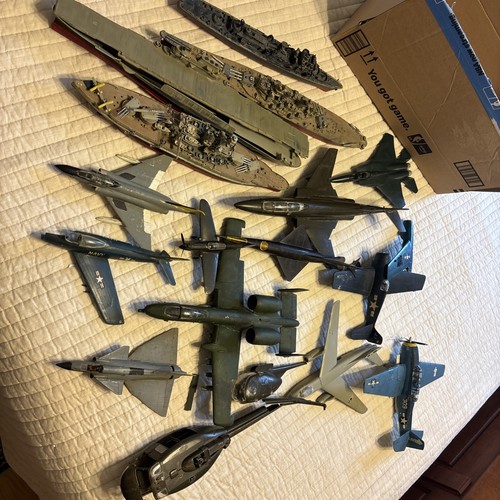 Vintage Model Planes And Ships Sold As Is 