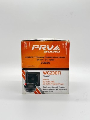 PRV Audio 1  Titanium Compression Driver DJ Speaker- Not working, Lot of 2