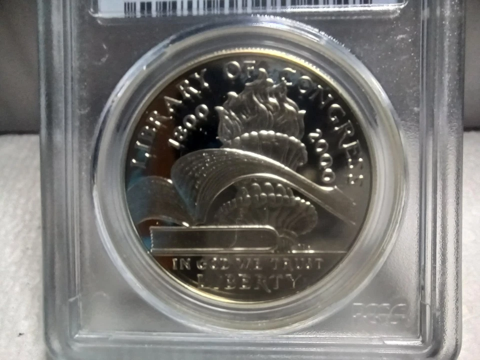 2000-P Library of Congress Commemerative Silver $. PCGS PR69DCAM. Video SL0173. - Image 3 of 4