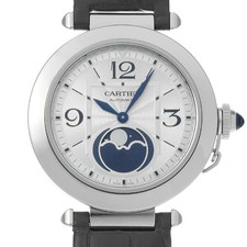 Cartier Pasha de Cartier Moonphase 41mm WSPA0030 Men Silver/Blue #W1308