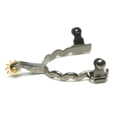 Midnight Silver Goose Neck Spurs