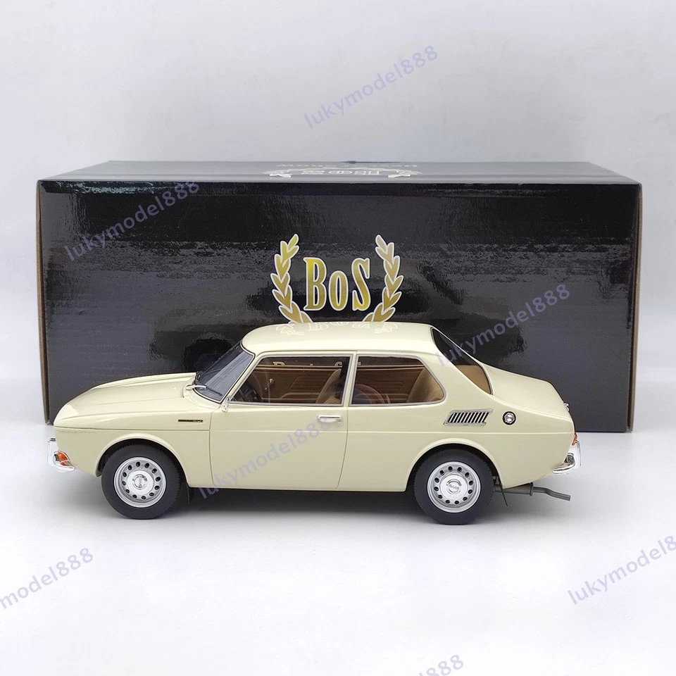 BOS 1:18 Saab 99 1971 Beige BOS081 Resin Model Car Limited Collection Used - Image 2 of 4