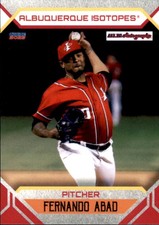 2023 Albuquerque Isotopes Choice #1 Fernando Abad Dominican Republic DR Card