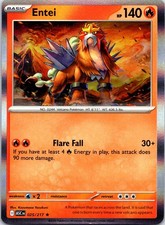 Entei 025/217 Rare Ascended Heroes Pokemon Holo NM