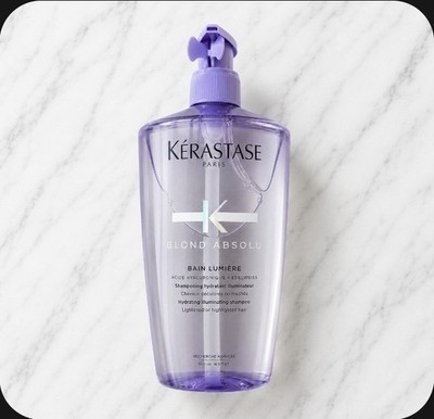Kerastase Blond Absolu Bain Lumiere w/Pump 16.9 oz/500ml Blonde Shampoo READ!!!