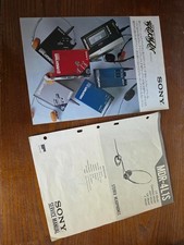 RARE *Vintage 1980s Sony Walkman Advertising and Headphone Manual