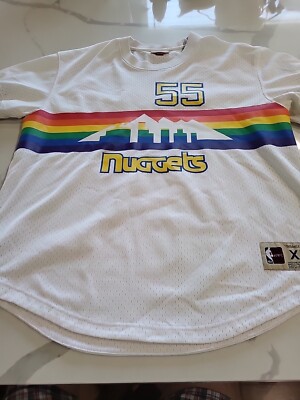 Denver Nuggets Mutombo Mitchell & Ness White Unisex Jersey Size Adult XL