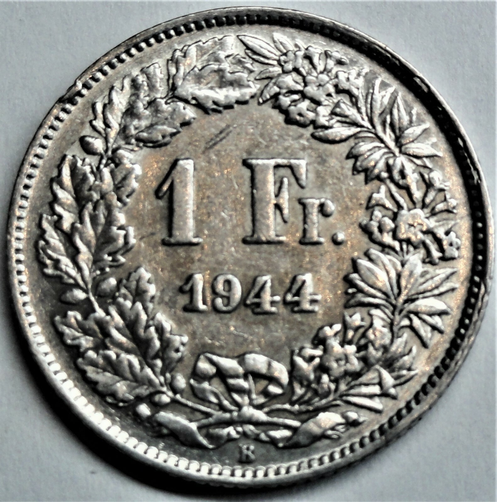 1 Franken Silber Stehende Helvetia (vor 1968)