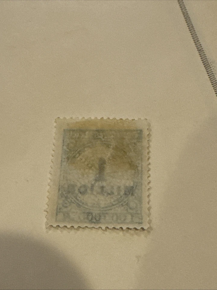 6763) One: 1923 One (1) Million Mark Postal Stamp Germany Deutsche Reich - Image 2 of 2