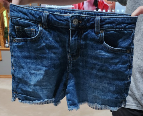 Cat And Jack Girls Shorts Size Large 10/12 Jean Denim Stretch - Picture 2 of 4