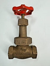 STOCKHAM B-23 Bronze Globe Valve 3/8" NPT Thread Ends, 400-psi WOG, Union Bonnet