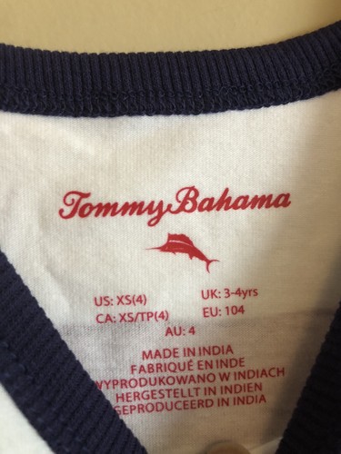 Tommy Bahama Kids Tank Top Shirt Sleeveless Stars Stripes Boys Size XS (4) NWT - Picture 4 of 6