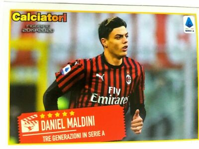 Fußballer Panini 2019-2020 sticker C18 Daniel Maldini (Rookie Sticker) Mailand