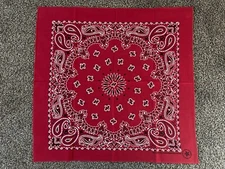 Bandana Vtg Hav-A-Hank Red Paisley Handkerchief Scarf 15187 USA Mint New! NOS