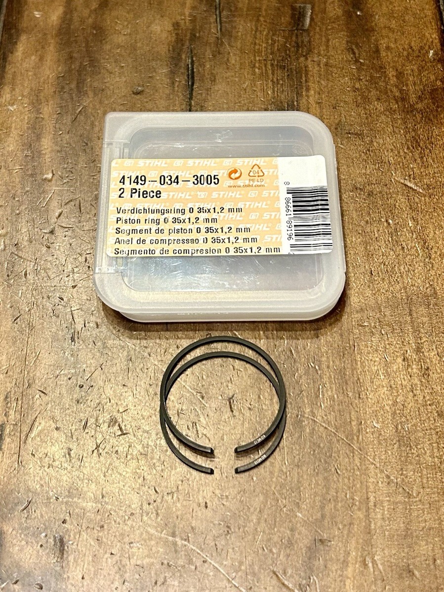 STIHL (2) Piston Rings 35mm x 1.2mm FS94 KM94 HL94 4149-034-3005