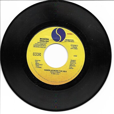 Modern English: ''Hands Across The Sea'' - EX '84 Rock DJ - rare - plays NM!