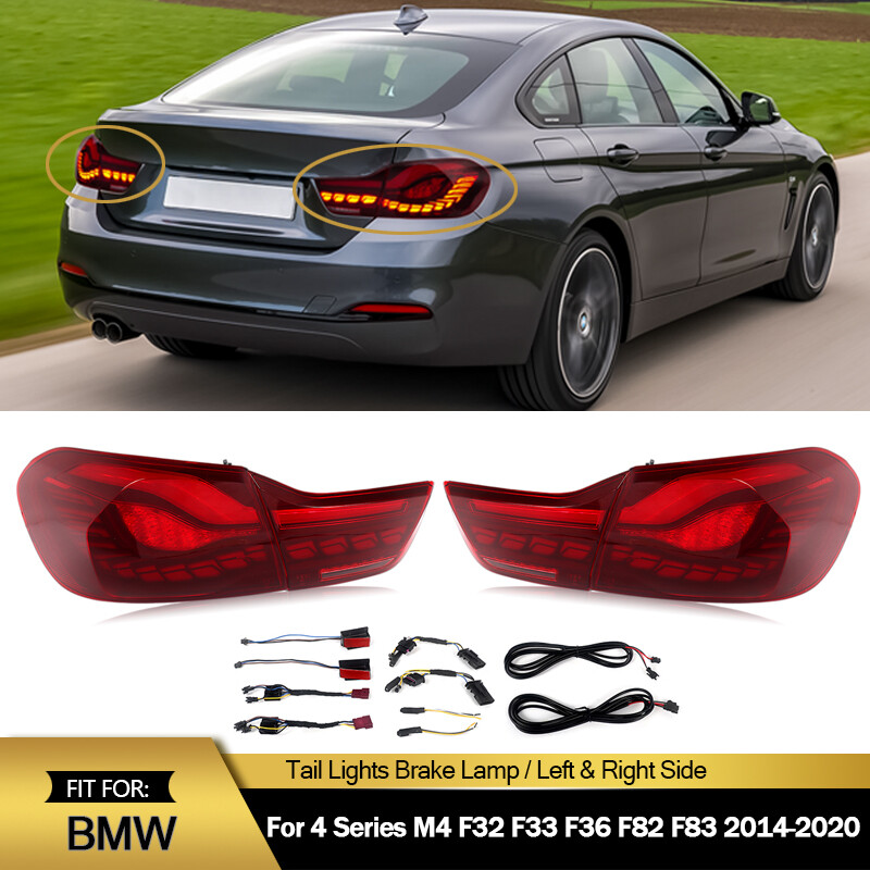 GTS RED Full LED Tail Lights For BMW M4 F32 F33 F36 F82 F83