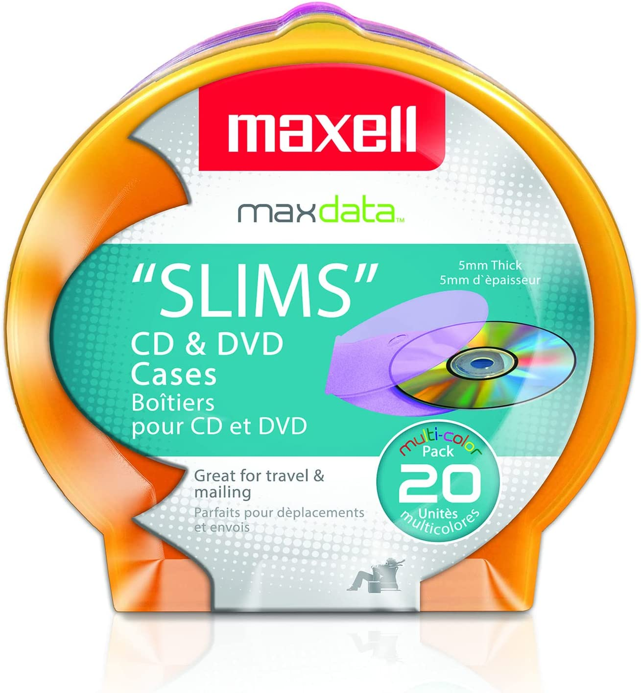 CD355 ClamShells CD/DVD Jewel Cases 5Mm Thickness, Easy to Store