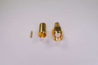 Connecteur RF SMA Mâle - Amphenol 901-9870 - 50 Ohms - Neuf (ancien Stock) - Pour Câble Coaxial