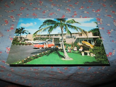 ksm. Old Postcard Miami Shores Fla Alberts Motel 9101 Biscayne Blvd US #1