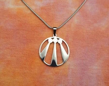 Awen Necklace or Earrings, Druid Welsh Inspiration Symbol Neo-Druid Stainless