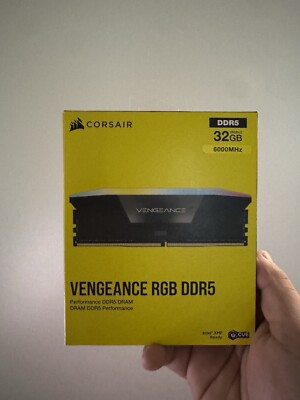 CORSAIR Vengeance RGB 32GB PC5-48000 (DDR5-6000) RAM Memory (CMH32GX5M2E6000C36)