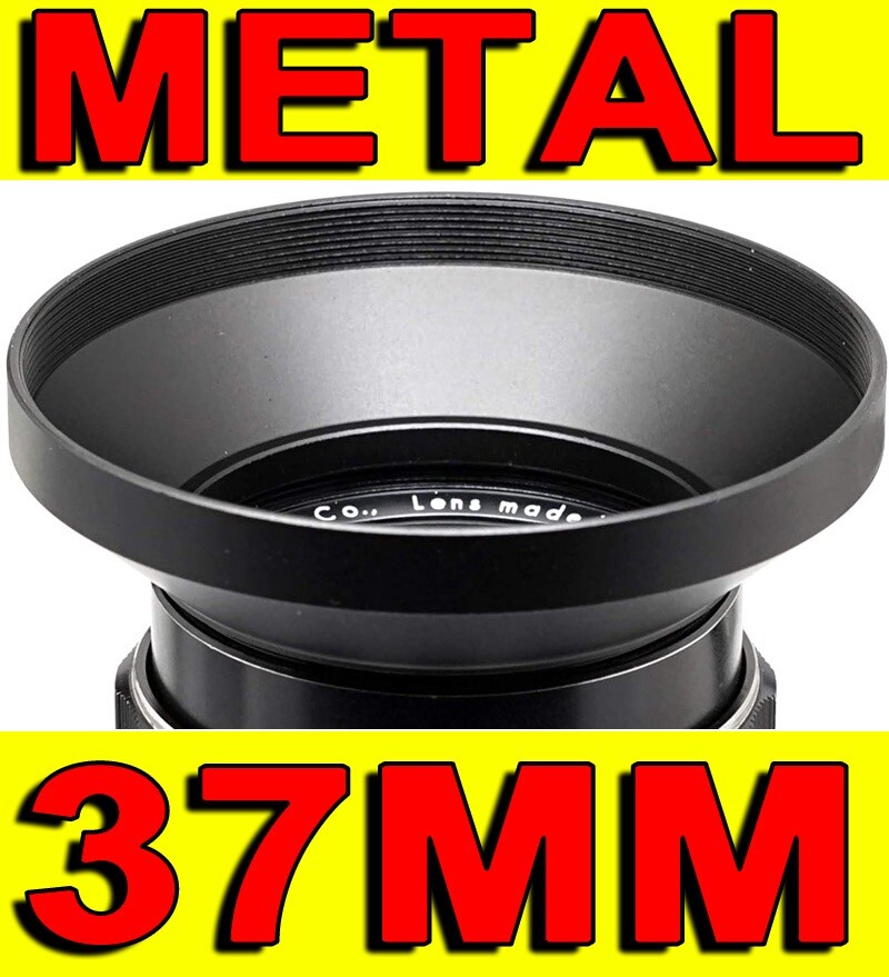 37mm 37mm Paraluce Grandangolare Per Fotocamera Universal 37mm In Metallo Argentato Per Obiettivo 37mm Parasole Visiera Di S 922890 - Foto 7