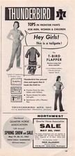 Eddie MacMurdo Thunderbird Frontier Clothing Western Wear WA Vtg Print Ad