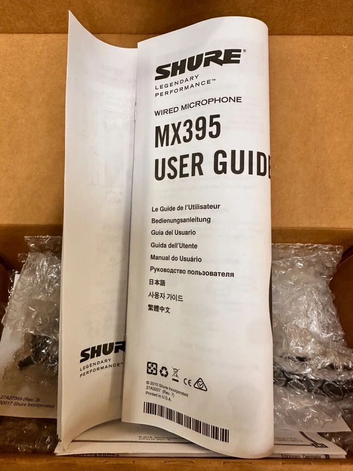 Shure MX395B/O-LED Microflex Low Profile Omni Boundary Microphone - New Open Box - Image 3 of 4