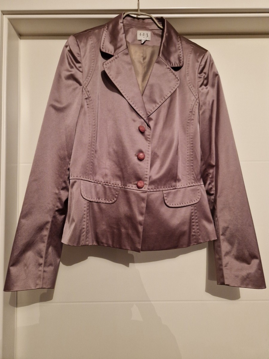 Veste (Maison 123) jacket taille 38 (FR) rose brillant coton