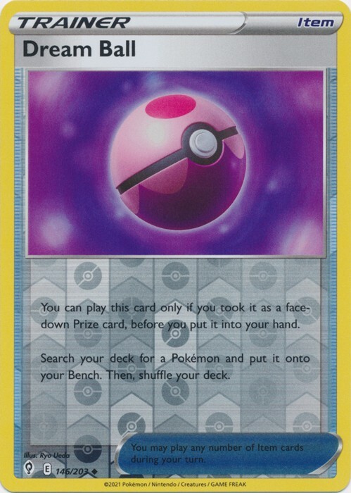 Reverse Holo Dream Ball 146/203 Evolving Skies Uncommon Pokemon TCG