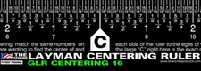 (3) GLR Centering Ruler Measure Center Finding Crafts Art Picture Matting Sewing