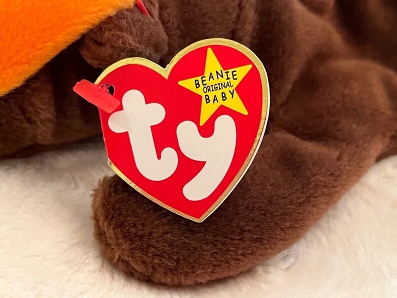 TY Beanie Baby CHOCOLATE THE MOOSE Rare/Retired ERROR Birthday Apr