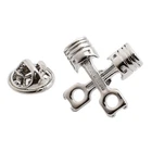 Single Piston Design Lapel Pin Badge